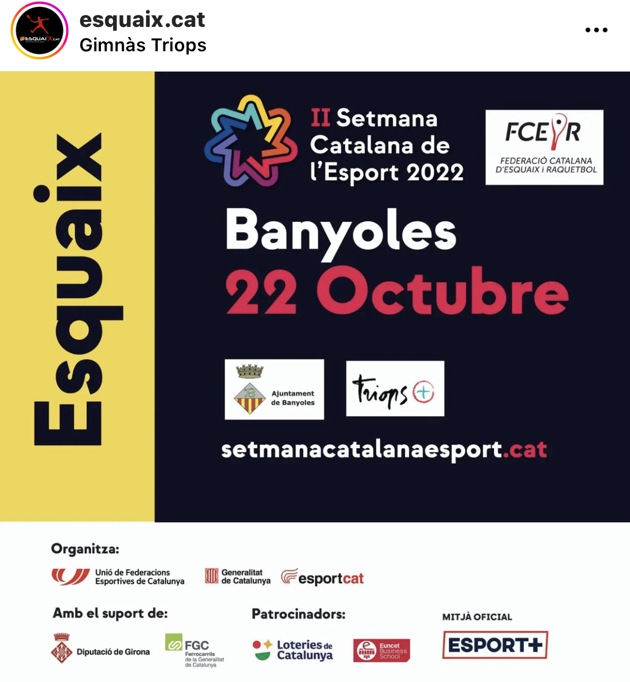 Banyoles acull aquest dissabte un duel internacional d'esquaix entre Catalunya i Portugal